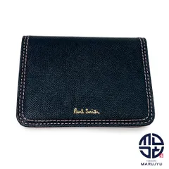PaulSmith ポールスミス 黒 ブラック ピンク バイカラー レザー カードケース 名刺入れ 定期入れ 小物 ブランド
