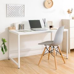 美品 IKEA VITTSJÖ ヴィットショー ガラステーブルホワイト デスク