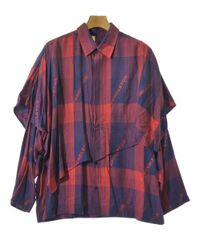 ANREALAGE☆ball check shirt☆変形長袖チェックシャツ48 - メルカリ