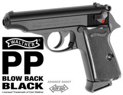 マルゼン walther/ワルサーPP ガスブローバック ブラック オフィシャルライセンスプロダクト
