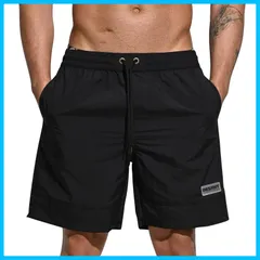 【人気商品】サーフパンツ 海水パンツ メンズ ボードショーツ スイムウェア 水陸両用 水着 速乾 ビーチパンツ 無地 [Hilarocky] メッシュインナー おしゃれ