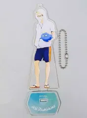 【中古】雑貨 月島蛍 アクリルスタンドキーホルダー 「ハイキュー!! TO THE TOP×文房具カフェコラボ」