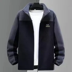 アウター 長袖フリースジャケット メンズ ブルゾン  無地 暖かい メンズジャケット ジップアップ フリース おしゃれ 秋冬用 juxin01