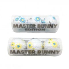 【新品】マスターバニー ゴルフボール 白 3球×2セット 花柄ゴルフ MASTER BUNNY EDITION