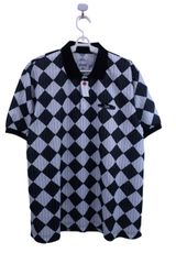 【美品】Local GOLF ポロシャツ 白黒 メンズ L/XL ゴルフ用品 2504-0640 中古