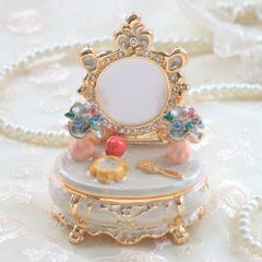 アラジン ジャスミン 小物入れ ターコイズ色のジュエリーケース