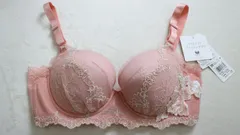 【新品】ワコール パルファージュ PARFAGE D70/M③ パルファージュ35S♪ブラD70&ショーツL 脇高 ピンク レース