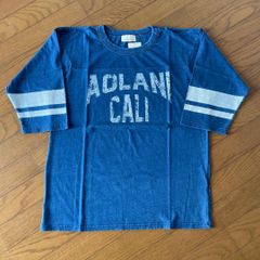 インディゴ フットボールシャツ Tシャツ カットソー 七分袖 ヴィンテージ加工
