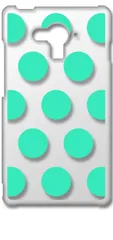 【新品未使用】SH-04G AQUOS EVER アクオス クリア ハードケース ドット柄 水玉 (ミントグリーン) スマホケース カバー cl-sh04g-dotbig-04