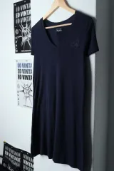 W ( M ) ポロ Ralph Lauren(ラルフローレン) 半袖 Tシャツ Vネック ネイビー ワンピース- 13B84