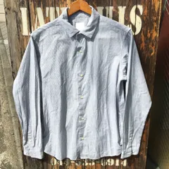 THE NORTH FACE ノースフェイス NR11348H リネン混 ピンストライプシャツ 長袖シャツ M