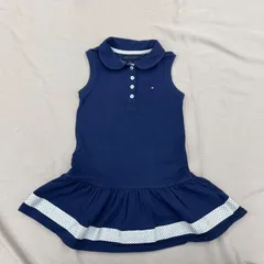 TOMMY HILFIGER トミーヒルフィガー　キッズ　ワンピース　ネイビー　紺　ノースリーブ　袖なし