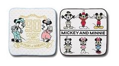 <디즈니 미키 마우스 90주년> 컬렉션 타월 2장 약 25cm/이치반 복권 F상 90 YEARS of ROMANCE/MICKEYMOUSE 90th -MICKEY AND MINNIE-/신품 미개봉