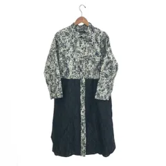 良好 AS KNOW AS アズノウアズドゥバズ  スタンドカラーコート サイズ:1  ブラック  レディース 総柄　240001150243