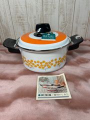 象印　ホーロー　両手鍋20㎝　EB-20 ロンド　昭和レトロポップ