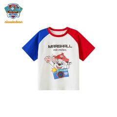 パウパトロール 夏大人気新作 超可愛い (Paw Patrol) 子供服 半袖Tシャツ トップス バイカラー 通学着 通園着