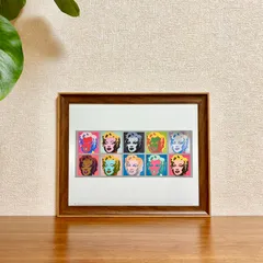 新品☆額縁付アートポスター(BRUCE MCGAW GRAPHICS)☆アンディ・ウォーホル（Andy Warhol）☆ポップアート☆マリリン☆Ten Marilyns, 1967☆92