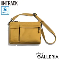 アントラック ショルダーバッグ メンズ レディース UNTRACK サコッシュ 斜めがけ 小さめ 軽い ブランド 横型 おしゃれ かっこいい 撥水 60022 マスタード