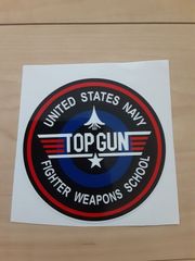 TOPGUN トップガン Fighter Military Air Force 92mm    ステッカー  a