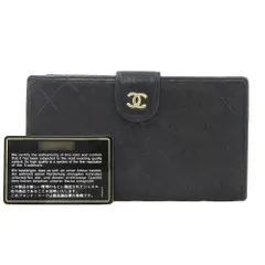CHANEL シャネルピコローレラムスキン ココマーク 長財布 CHANEL - シャネル ビコローレ ココマーク 長財布 二つ折り長
