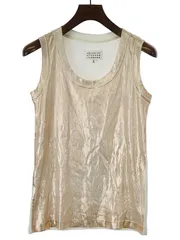 Maison Martin Margiela 1 メゾン マルタン マルジェラ 1 13SS コーティング加工ノースリーブカットソー ピンク×ホワイト 40のサムネイル