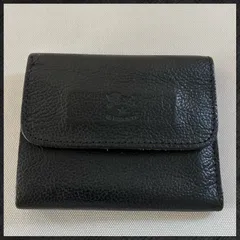 IL BISONTE イルビゾンテ キーフック付き三つ折り財布　コンパクト　キーケース  ブラック　黒 4連フック レザー