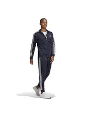 [アディダス] ジャージ上下セット PRIMEGREEN エッセンシャルズ 3ストライプス トラックスーツ 28898 メンズ Top:レジ [Top:レジェンドインク/ホワイトBottom:レジェンドインク/ホワイト(GK9658)] [L] [現行モデル]