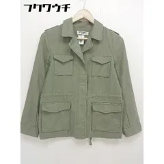 ◇ NATURAL BEAUTY BASIC ナチュラルビューティーベーシック 長袖 ミリタリー ジャケット サイズM カーキ レディース  【中古】 【1111300004939】
