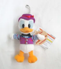 東京ディズニーランド ぬいぐるみバッジ DIAMOND HOSESHOE ドナルドダック（紫衣装）/MICKEY&Company