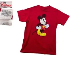 USA製 DISNEY ディズニーストアミッキーマウスTシャツ 半袖 Mレッド SWS0091