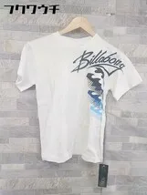 ◇ ◎ BILLABONG ビラボン キッズ 子供服 プリント 半袖 Tシャツ カットソー サイズ10 ホワイト メンズ  【1103050003218】
