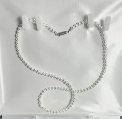 ベビーパール国産貝パール4ミリ玉ネックレスチョーカー42センチ