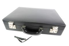 【美品】Cartier カルティエ アタッシュケース バッグ ブラック系 ブランド鞄【SP44】