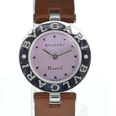 불가리 BVLGARI BZ22S B.zero1 SS 가죽 석영 여성 벨트 번역 있음 B # 135808
