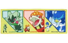 【中古】タオル・手ぬぐい ニャローテ＆アチゲータ＆ウェルカモ マイクロファイバータオル 「ポケットモンスター」