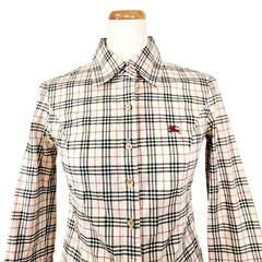 希少サイズ！ Burberry ブルーレーベル ７分袖シャツ　36 サイズ  (XS相当)　ノヴァチェック
