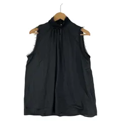 ZARA ザラ ノースリーブ サテン プルオーバーブラウス sizeEUR S/ブラック