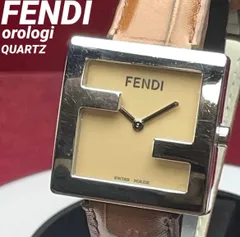 箱付 FENDI フェンディ スクエア メンズ オロロジ 新品電池 稼働品 箱付 FENDI フェンディ スクエア メンズ FF ロゴ オロロジ
