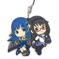 【中古】ストラップ(キャラクター) やちよ＆ほむら ラバーストラップ きゅんキャラいらすとれーしょんず 「一番くじ マギアレコード 魔法少女まどか☆マギカ外伝 第二弾」 G賞