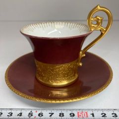 大倉陶園 金彩 ペルシャの薔薇 デミタスカップソーサー - メルカリ
