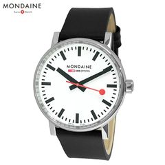 モンディーン MONDAINE 腕時計 40mm ブラックヴィーガングレープレザー EVO2 エヴォ2 MSE.40110.LBV メンズ 並行輸入品