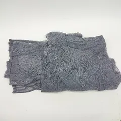 ◇ ⊂ アサクラ 柄入り レイヤードレースドレス - サイズM グレー系 レディース E  【1507250008958】