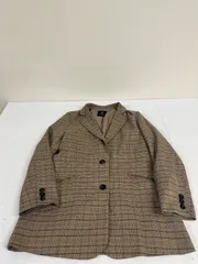 送料無料　nano BASE ナノユニバース　チェック柄ジャケット　テーラードジャケット　上着　レディース　38    #70616sj39