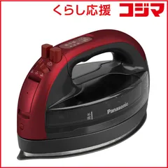 【 新品 未開封 】   パナソニック コードレススチームアイロン レッド NIWL609R 未使用 送料無料
