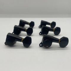 Gotoh Aria ProII エレキギター用 ブラック ６連ペグ ロトマチックペグ アリア Guitar Pegs