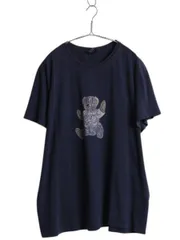 【お得なクーポン配布中!】 90s ポロベア ポロスポーツ ラルフローレン プリント 半袖 Tシャツ メンズ XL / 古着 オールド キャラクター クルーネック 紺 大きいサイズ