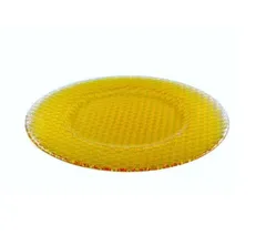【50％OFF／在庫限り】 レッドクリスタル プレート Amber（イタリア製）