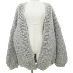 【未使用級】アイラブミスターミトンズ THE CARDIGAN トープ グレー 中古・古着通販】HEARTWORKING KNITWEAR (アイラブミスター