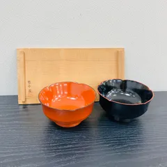 【美品】市中屋　輪島塗漆好椀5客セット(朱色) 市中屋 漆好椀 輪島漆器 朱塗・黒塗 5客セット 漆