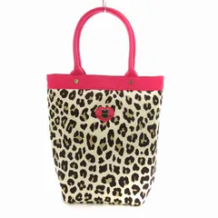 トゥービーシック TO BE CHIC トートバッグ ハートロゴ レオパード柄 総柄 ピンク ベージュ /JSのサムネイル